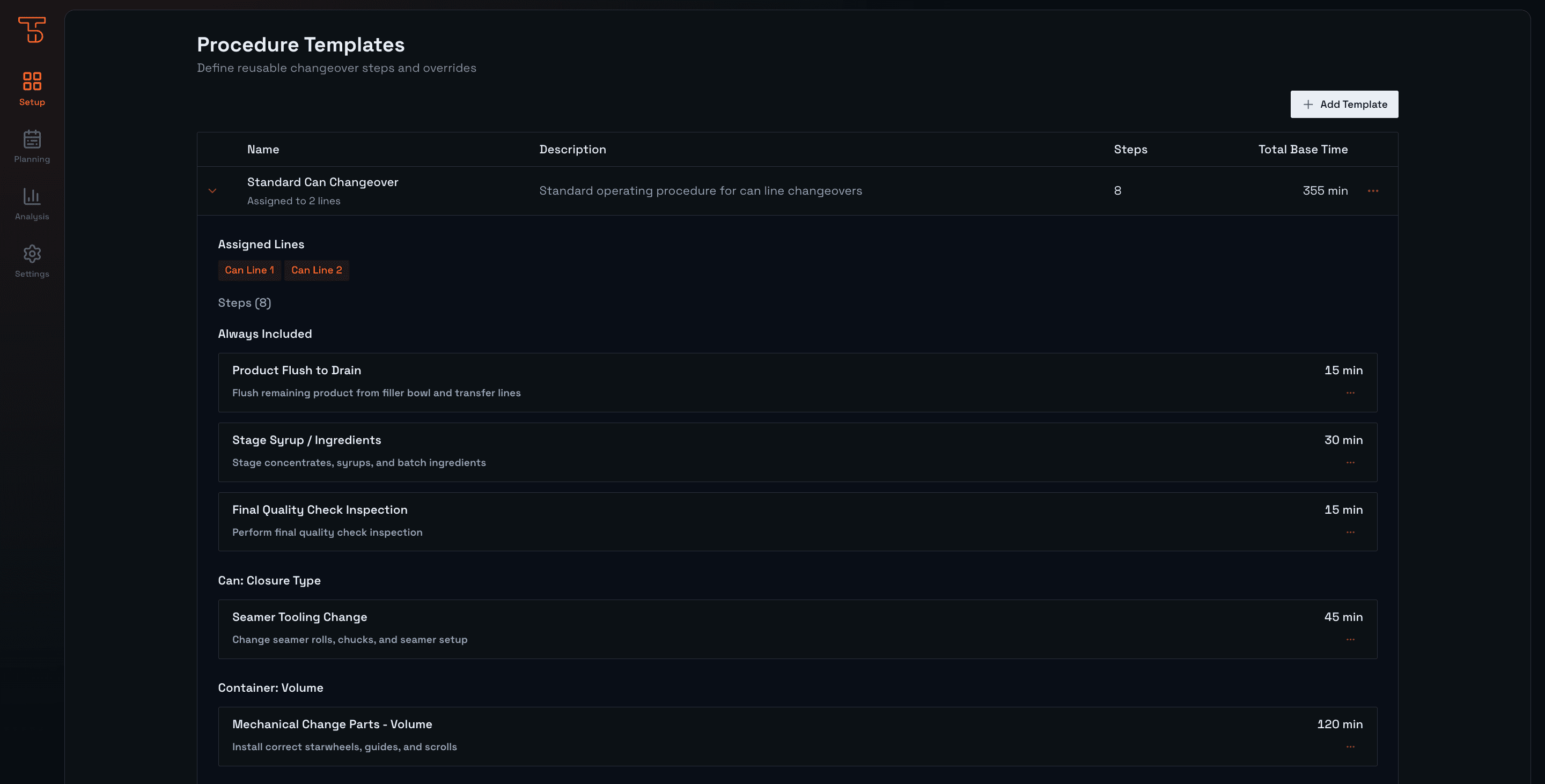 TAKTORA - Procedures