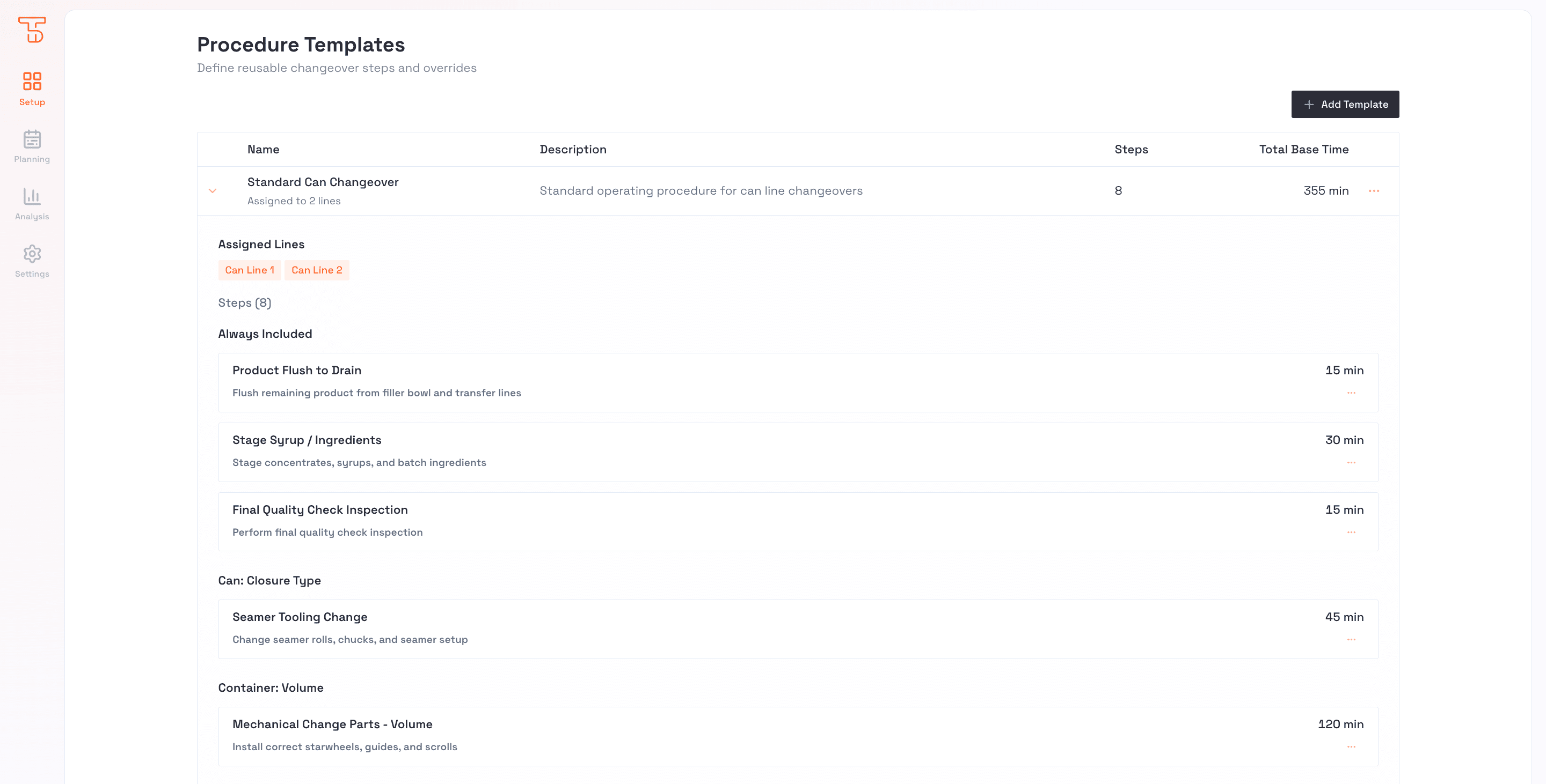 TAKTORA - Procedures