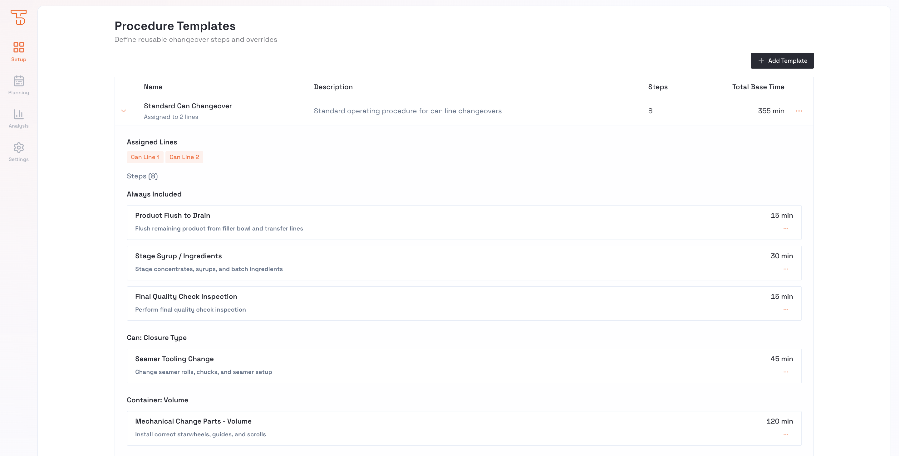 TAKTORA - Procedures and tasks
